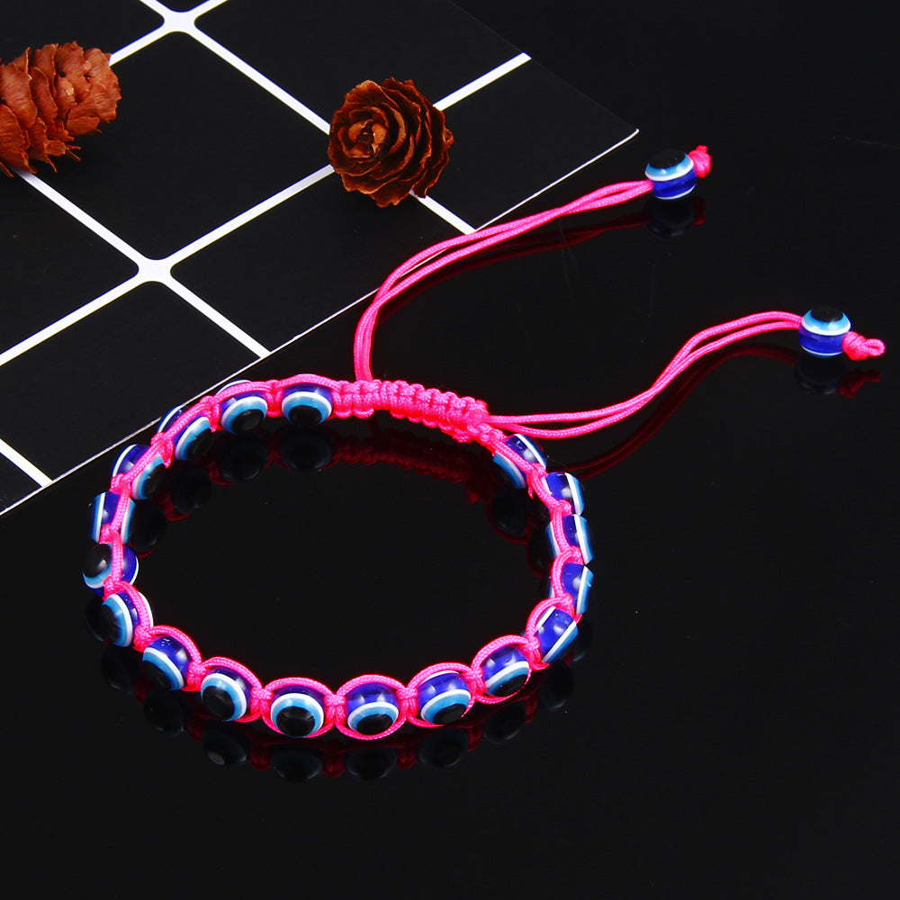 Wholesale Devil Eye Braided Cord Bracelet